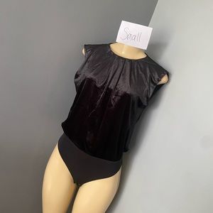 Express velvet Bodycon bodysuit S